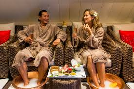 Organic wellness moment for couple